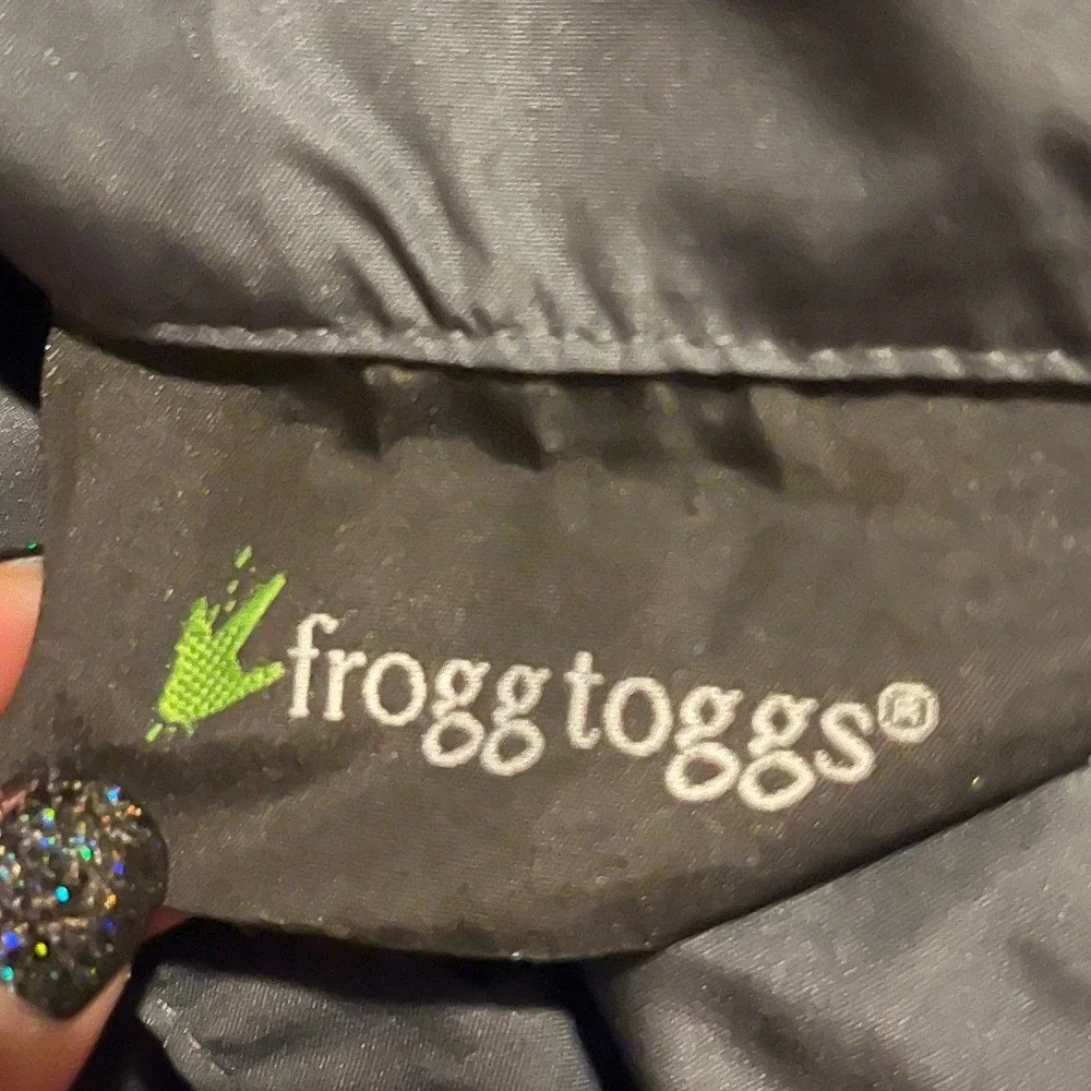 Frogg Toggs Mens Blue Grey Full Zip Hooded Rain Jacket Windbreaker RT62141-722